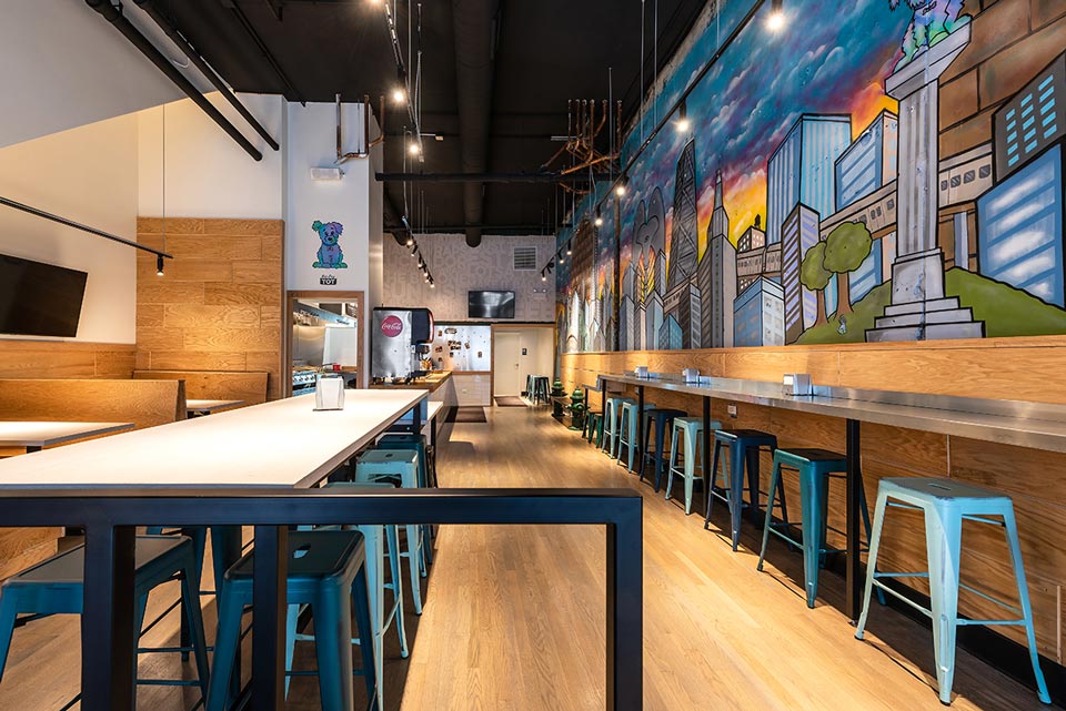 Inside the newest Conrad's Grill location in Chicago.